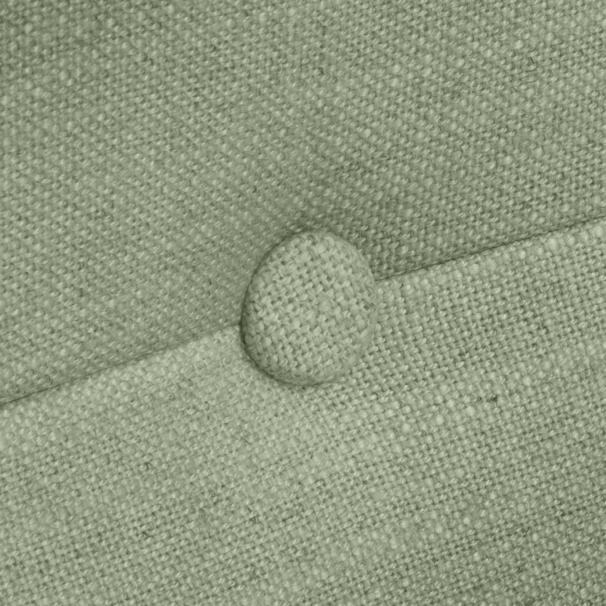 DHOME Cabecero de Lino Natural con Botones Cabezal Tapizado Cama Dormitorio Moderno Top Trending (Lino Verde, 150x105cm (150))