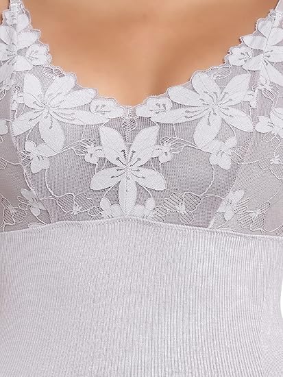 Ribbed Detail Padded Camisole Purple