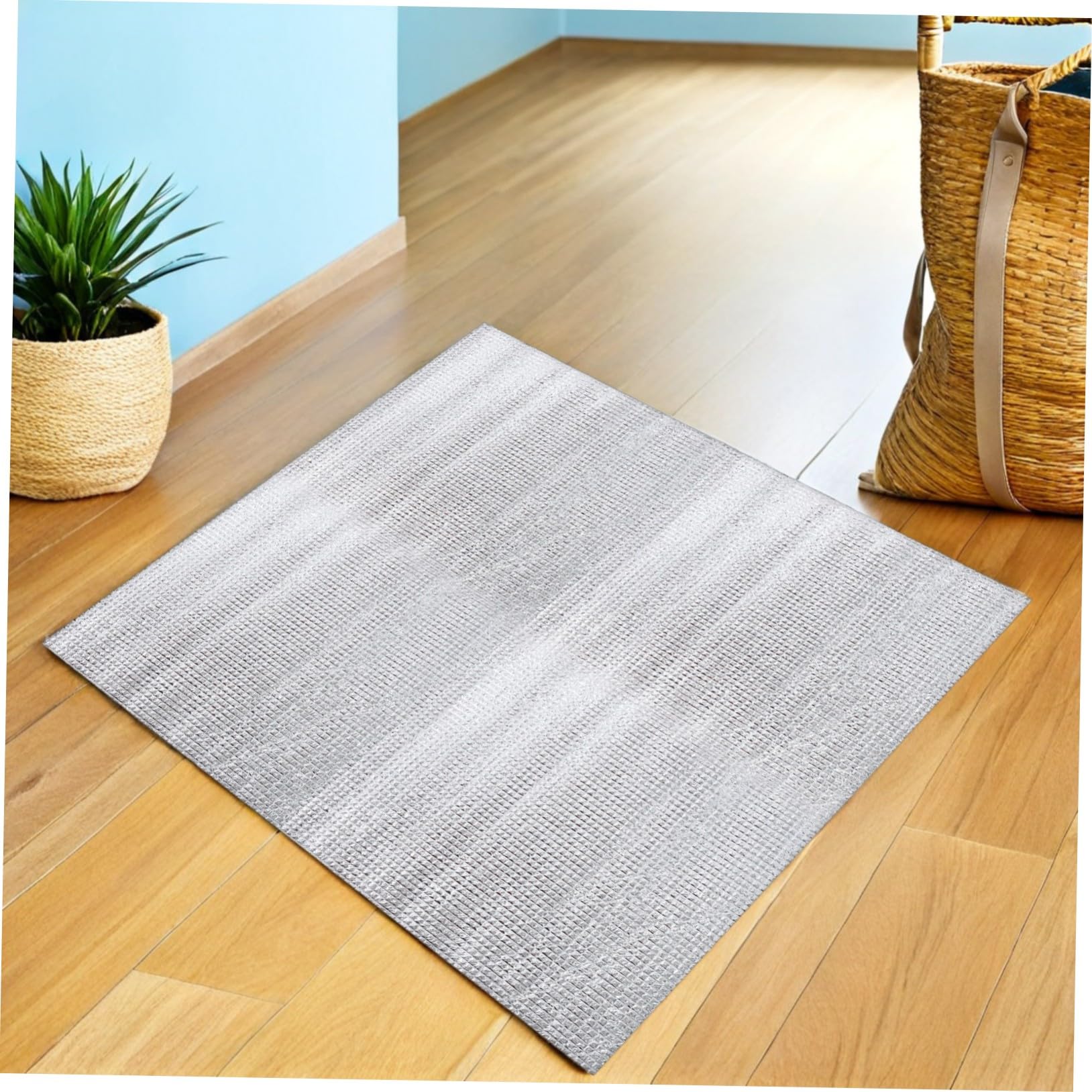 2 Set Copertura Isolante in Alluminio per Ventilazione Soffitta Protezione Termica Resistente e Facile da Installare Adatta Ventole da Soffitta e Bocchette d Aria Argento