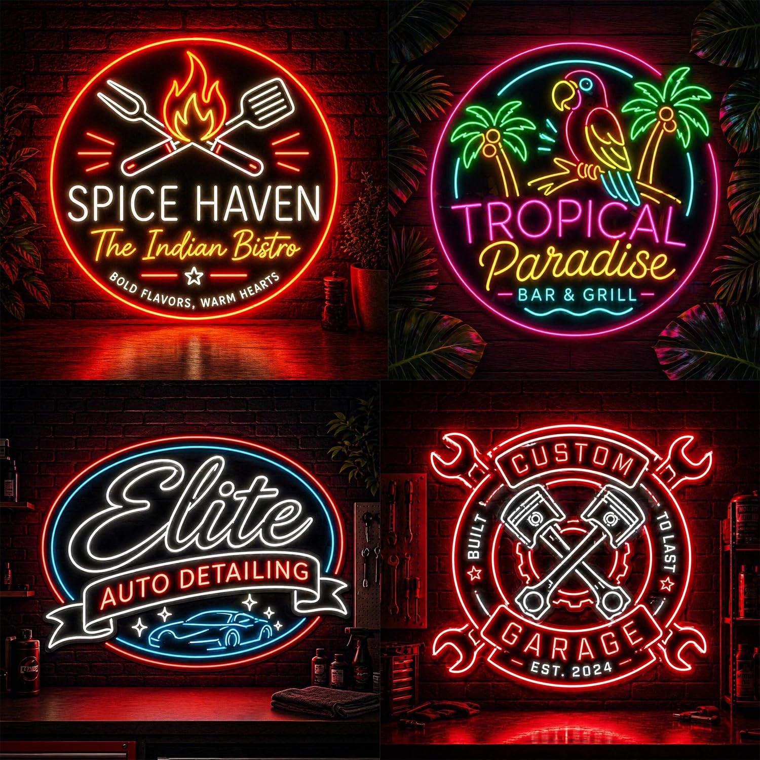 Logo Insegne al neon personalizzate UV Stampato Neon Design personalizzato dimmerabile personalizzato LED Neon Light Up Sign per Azienda Decorazione della parete Negozio Bar Unghie Azienda