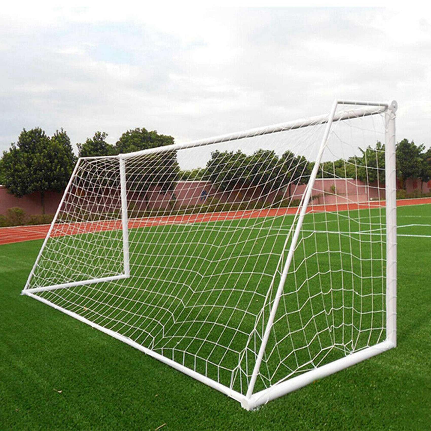 Cwmiibili 3pcs 24X8FT Full Size Soccer Goal Net Sports Football Post Netting Training Backyard
