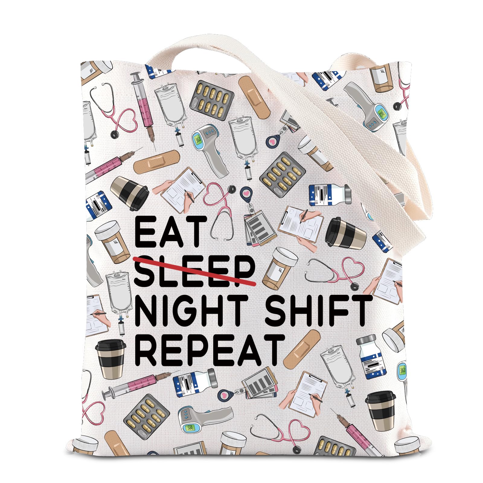 FOTAP Nurse Gift Night Shift Nurse Tote Bag Nurse Appreciation Gift Emergency Room Nurse Handbag Graduation Gift