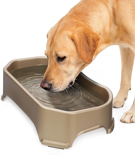 Miniatura 23 de Neater Pet Brands Cuenco de agua extra grande para perros, cuenco de agua para perros al aire libre (capacidad XL de 1.25 galones), plato de comida