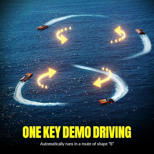 Miniatura 7 de VOLANTEXRC Barcos de control remoto para piscina y lago de 20MPH atómico XS barco RC de alta velocidad para niños o adultos regalos de juguete barco