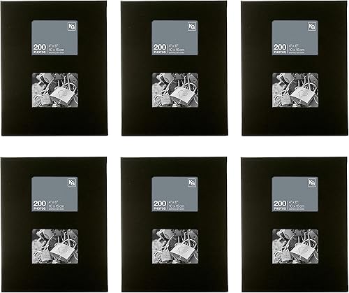 Kiera Grace Álbumes de fotos, negro, 6 piezas