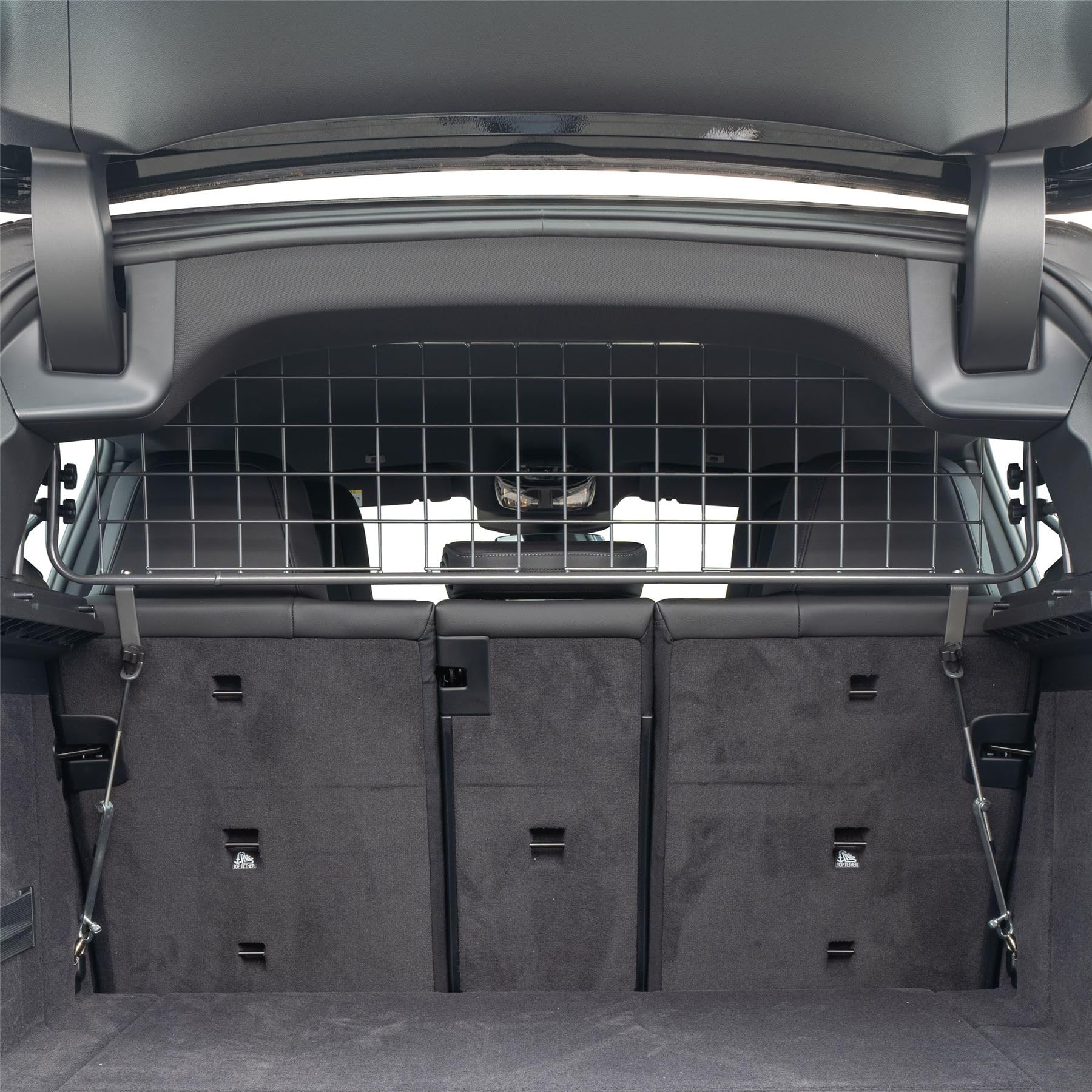 Travall Dog Guard Compatible with BMW iX SUV (2021-) Vehicle Specific Trunk Guard Tailored Fit Luggage Barrier Load Separator Heavy Duty Powder Coated Steel Pet Barrier