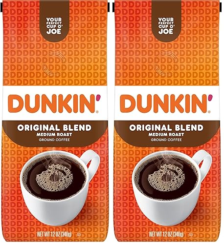 Original Blend Medium Roast Ground Coffee, 12 Ounce (Pack of