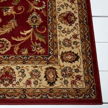 Home Dynamix Royalty Elati Traditional Runner Area Rug 1'9x7'2, Oriental Red/Ivory