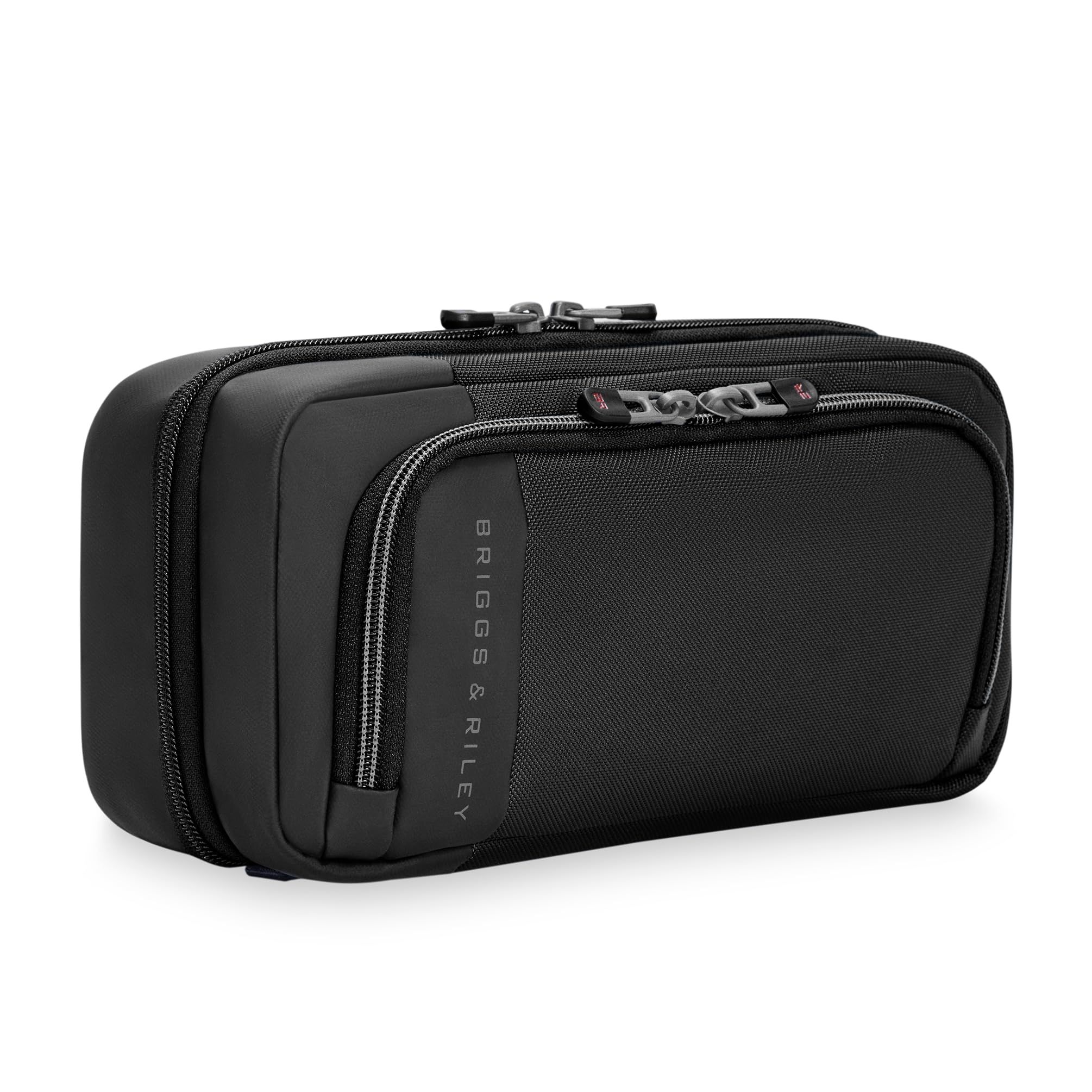 Briggs & Riley Hanging Toiletry Kit - Toiletry Travel Bags for Women & Men, Organiser for Vacation, Sleek & Compact Dopp Kit, Use for Bathroom Accessories, Makeup, & Skincare - ZDX Collection, Black