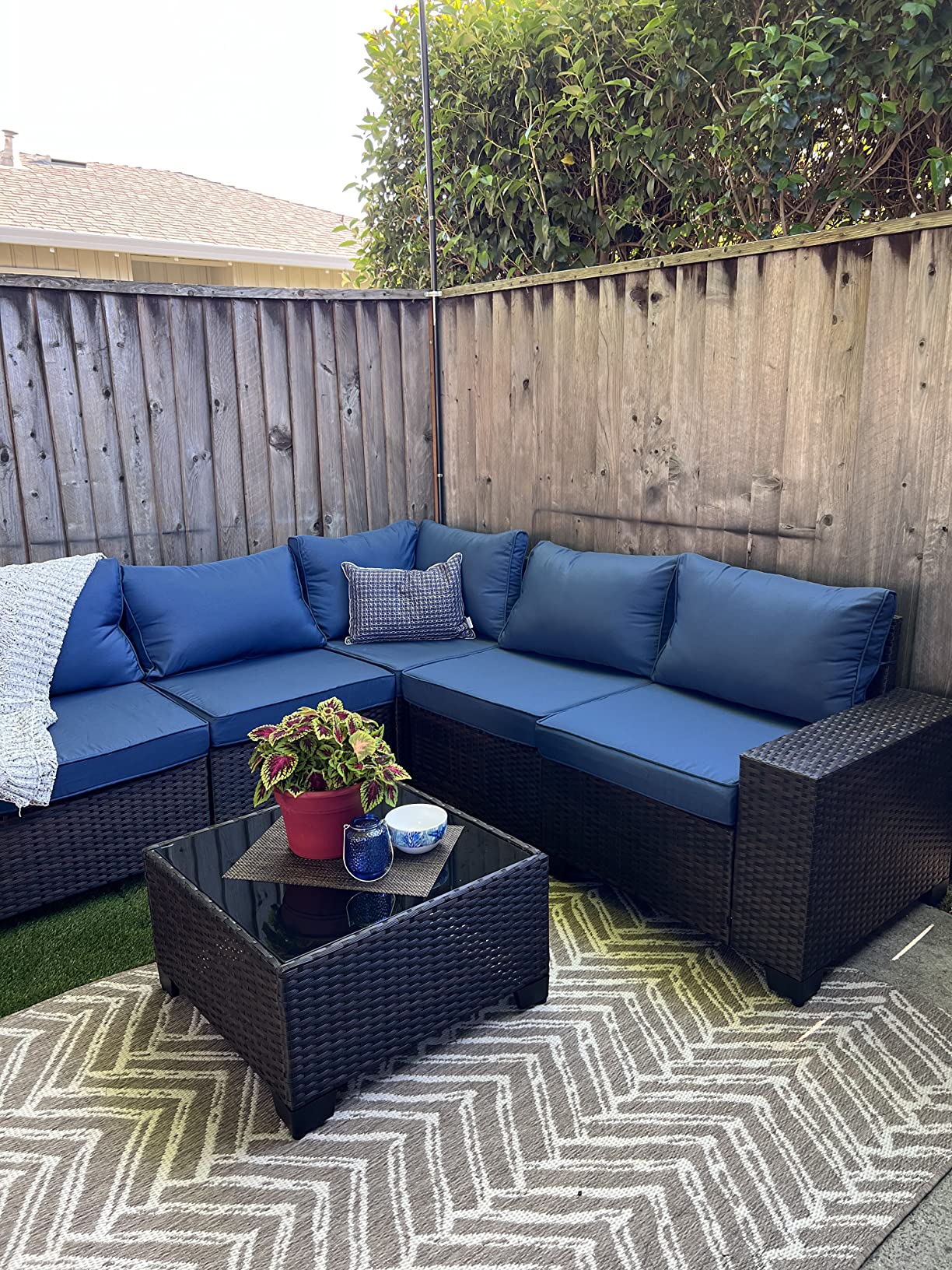 24/mo Finance Kullavik Outdoor Patio Furniture Set 6 Pieces