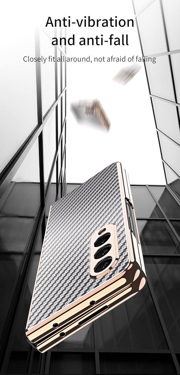 SHIEID Galaxy Z Fold 3 Case, Fold 3 Case with Shell Membrane Integrated Protective Cover, Fit Samsung Galaxy Fold 3 Case, Red