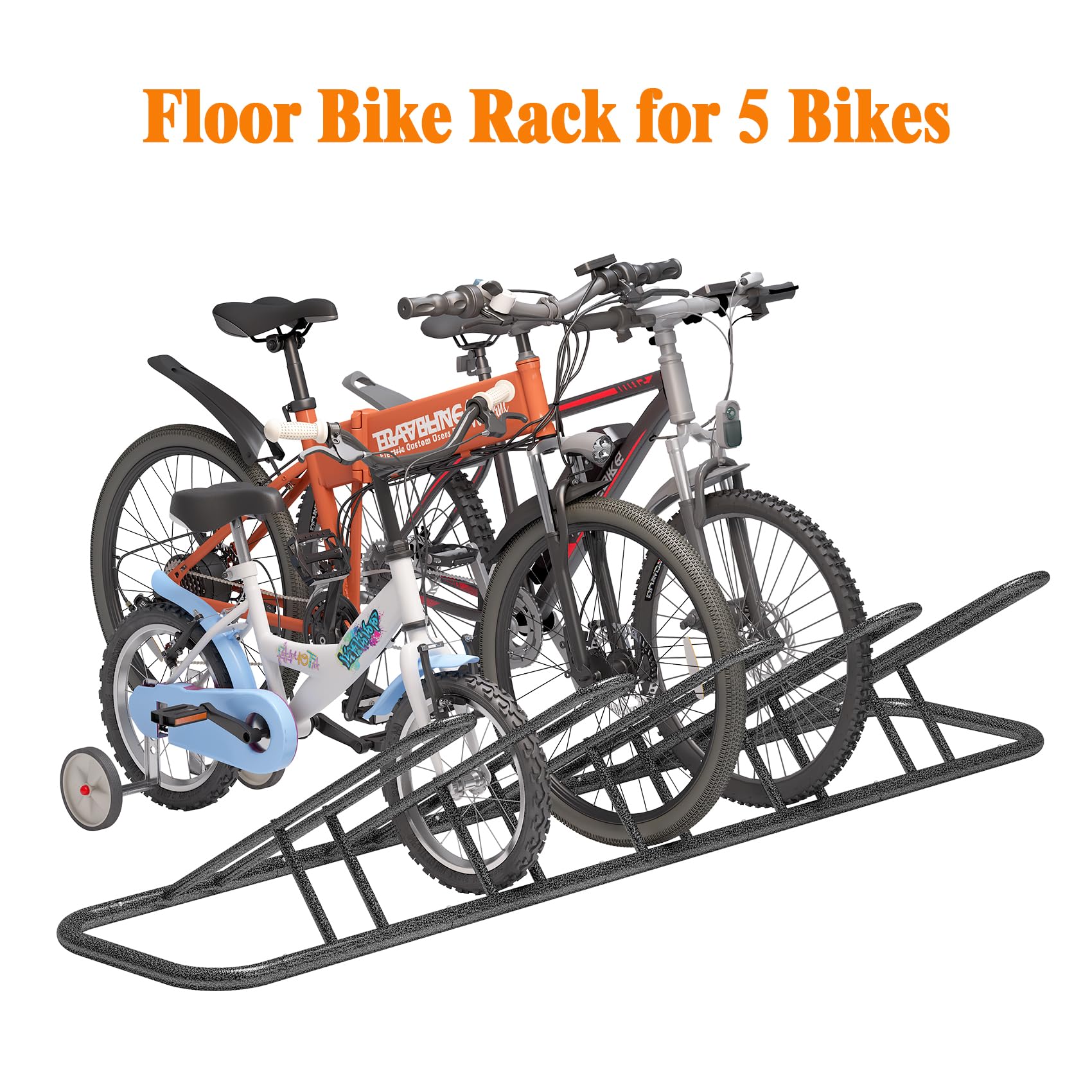 Kid Racking A Bike Snapklik.com : Mr IRONSTONE Bike Rack, Floor Bike Rack For Garage ...