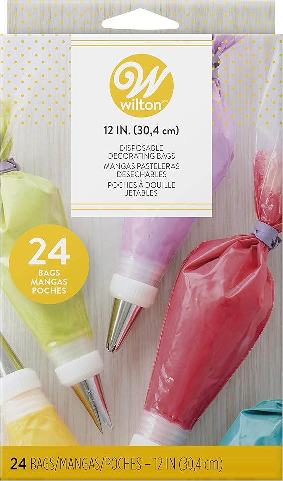 Wilton Disposable Decorating Piping Bags, 30.4cm (12in), pack of 24