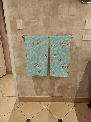 Miniatura 3 de Caroline's Treasures WDK5823BTLG - Toalla de baño grande con diseño de bulldog inglés, color gris