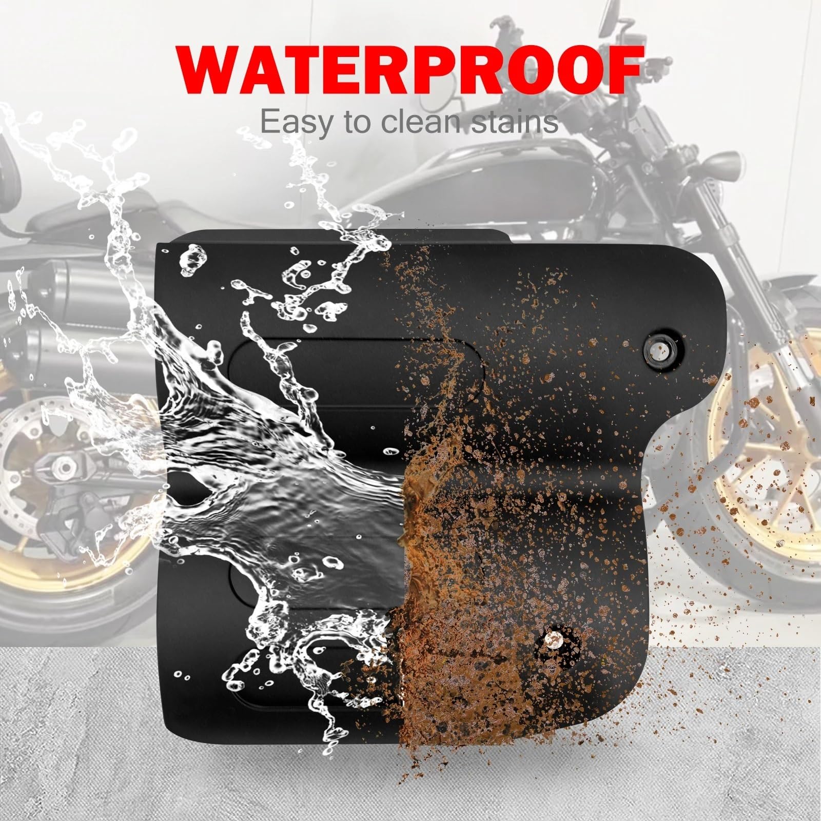 Copertura di scarico per moto Protezione termica per tubo di scarico posteriore per moto, deflettore dell'aria, adatta per Harley