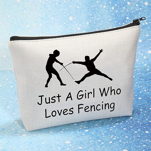 Miniatura 5 de MEIKIUP Esgrima Deporte Amante Regalo Esgrima Entrenador Maquillaje Bolsa Que Ama Esgrima Viaje Cremallera Bolsa Cosmética, Loves Bolso de esgrima