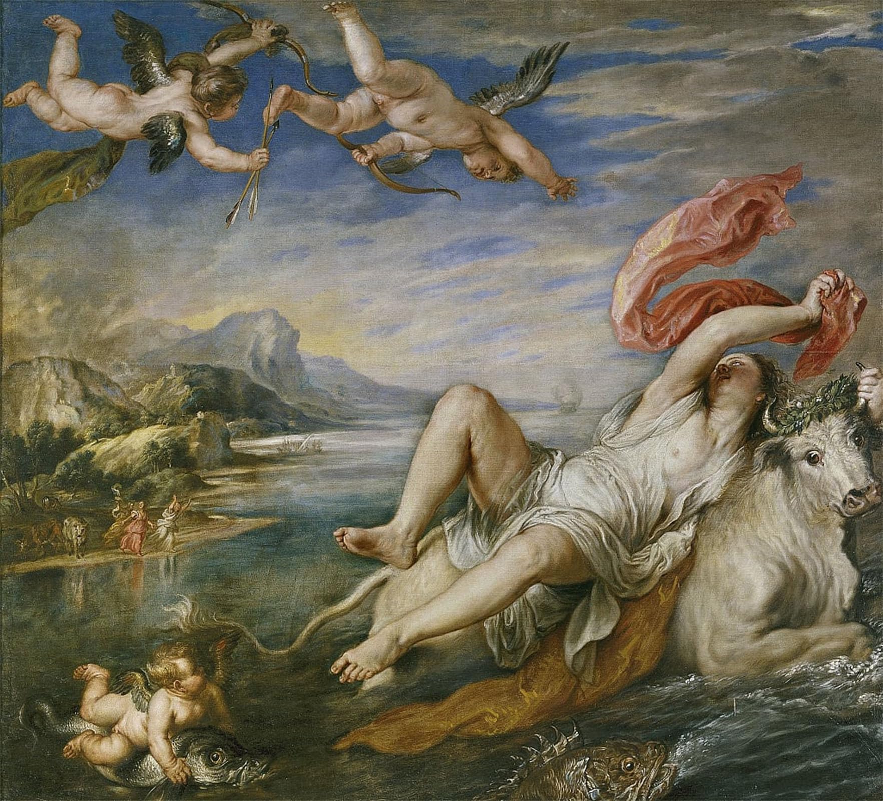 POSTERIIk Famous Print Pop Art Wall Art Graffiti the Rape of Europa After Titian by Peter Paul Rubens Art Prints for Home Decor 60x90cm