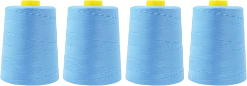 Vista 474 de Mandala Crafts - Hilo de coser multiusos de poliéster para máquina de coser de sarga, sobrehilado, acolchado Beige