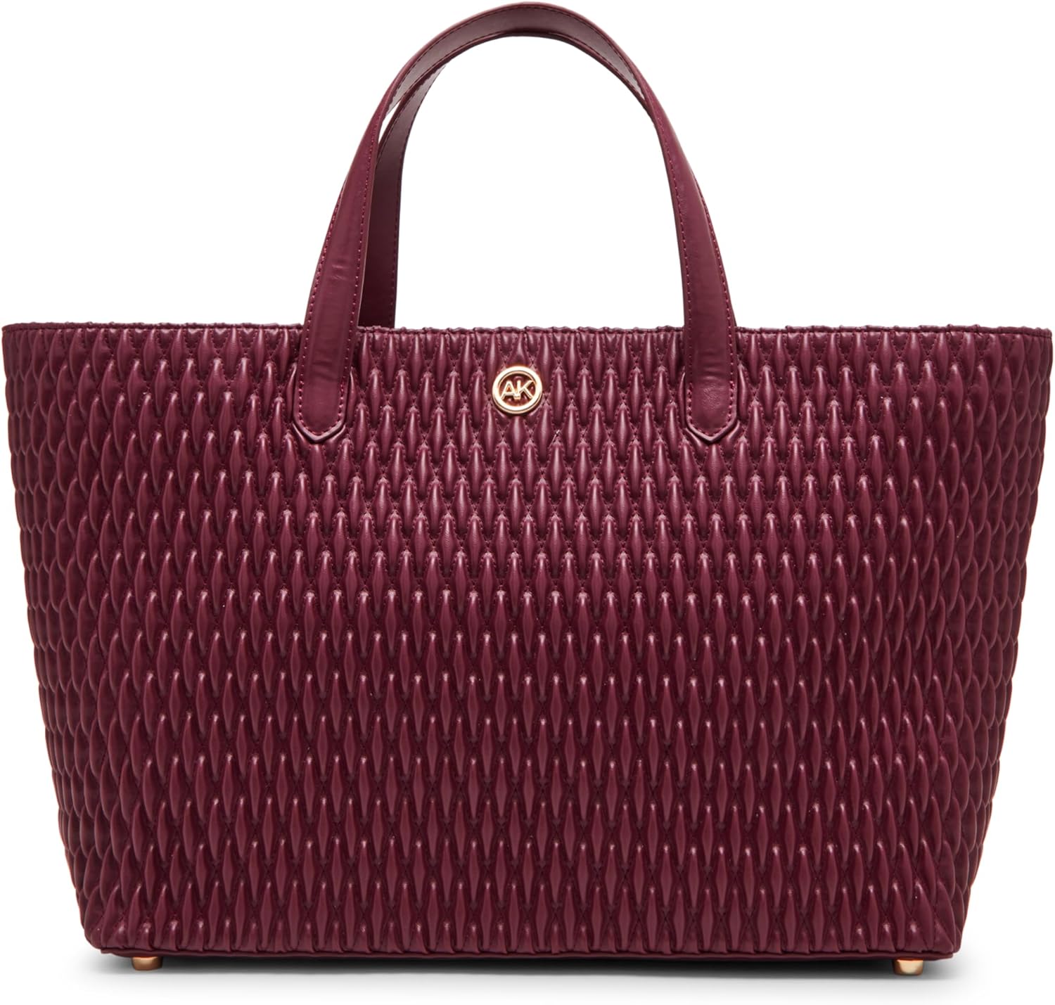 Anne Klein womens Anne Klein Large Ruched Top Handle Tote Bag