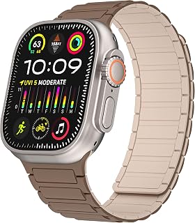Magnetic watchband Compatible with Apple Watch Ultra 3/2/1 Band 49mm 46mm 45mm 44mm 42mm 41mm 40mm 38mm sport Silicone Replacement Wristband Strong Magnet link for iWatch SE 3/2/1 & Series 11 10 9 8 7 6 5 4 3 2 1
