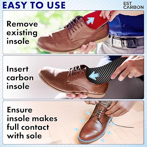 Miniatura 6 de Plantilla de fibra de carbono de recuperación, 1 unidad, inserto de fibra de carbono muy rígido para lesiones graves en el pie, inserto ortopédico