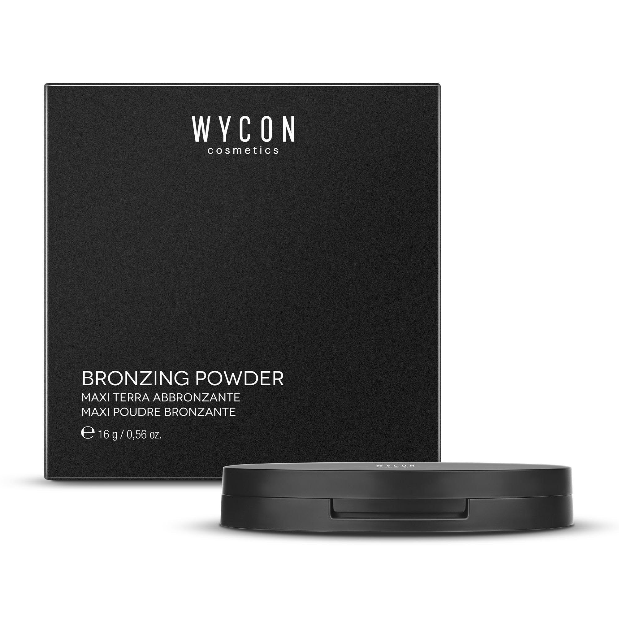 WYCON cosmetics BRONZING POWDER maxi terra abbronzante compatta specifica per scolpire il viso (103 dark)