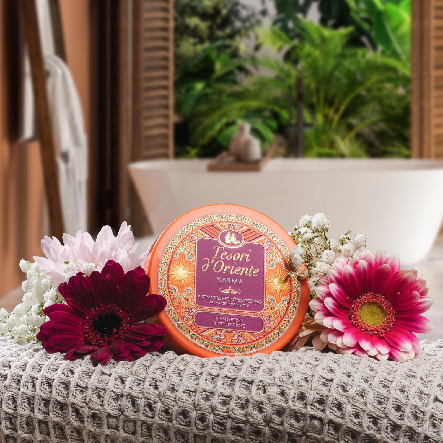 Tesori d'Oriente "Karma" peeling do ciała | aromatyczny peeling do ciała | rytuały wellness dla ciała i zmysłów | 300 ml