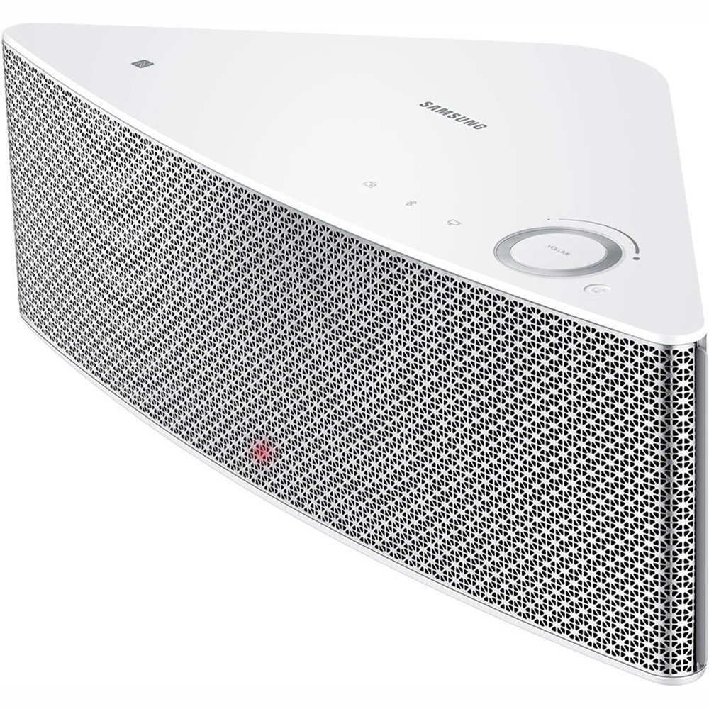 Samsung Shape M5 Wireless Audio Speaker, 2 Channels, USB, Bluetooth/NFC, Built-in Wi-Fi, Single, White