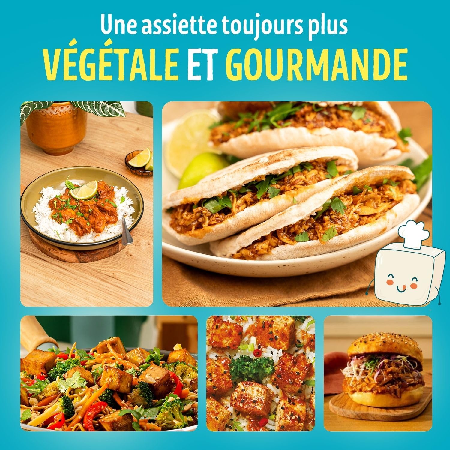 CÉRÉAL BIO – Tofu Fumé Bio – Riche en Protéines – Fabriqué en France – Alternative Végétale – Nutri-Score A – 200 g