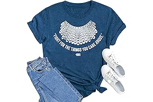 Ruth Bader Ginsburg Inspirational Quote "Fight for the Things you Care About" T-shirt