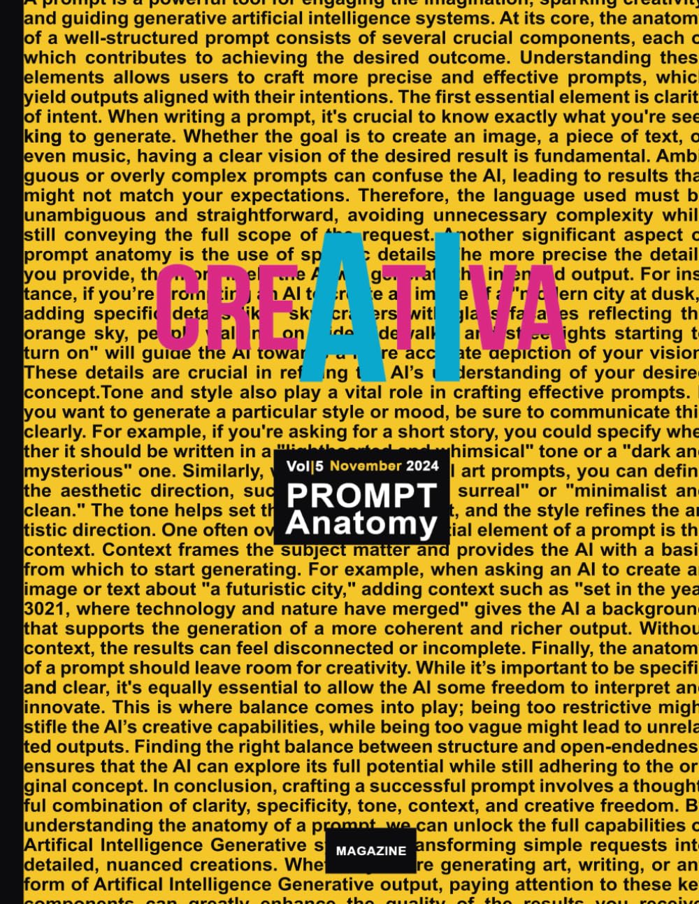 creAtIva Magazine Vol.5 (English Version): PROMPT Anatomy (creAtIva | AI Art Book (ENG))