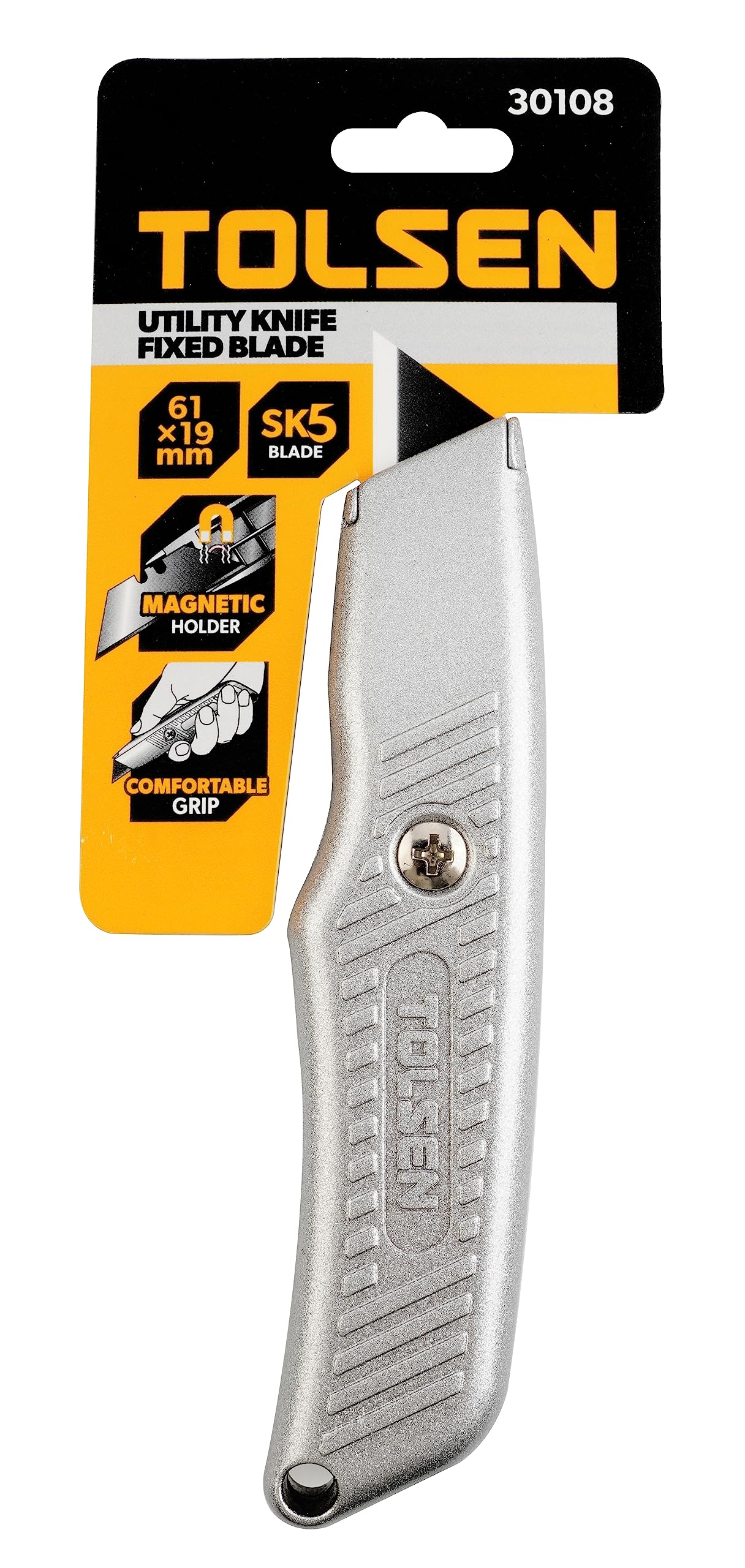 Tolsen - Utility Knife Fixed Blade,30108,