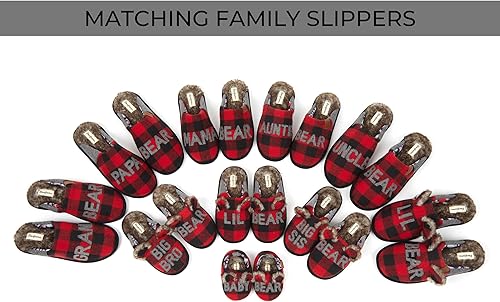 Miniatura 3 de Dearfoams Regalos de Navidad - Pantuflas de Oso Familiares a juego para bebés y niños