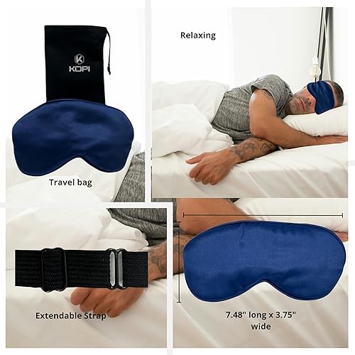 Miniatura 5 de KOPI - Manta y almohada de viaje. El juego de viaje más completo y premium con espuma viscoelástica de almohada, máscara para dormir y más, incluye