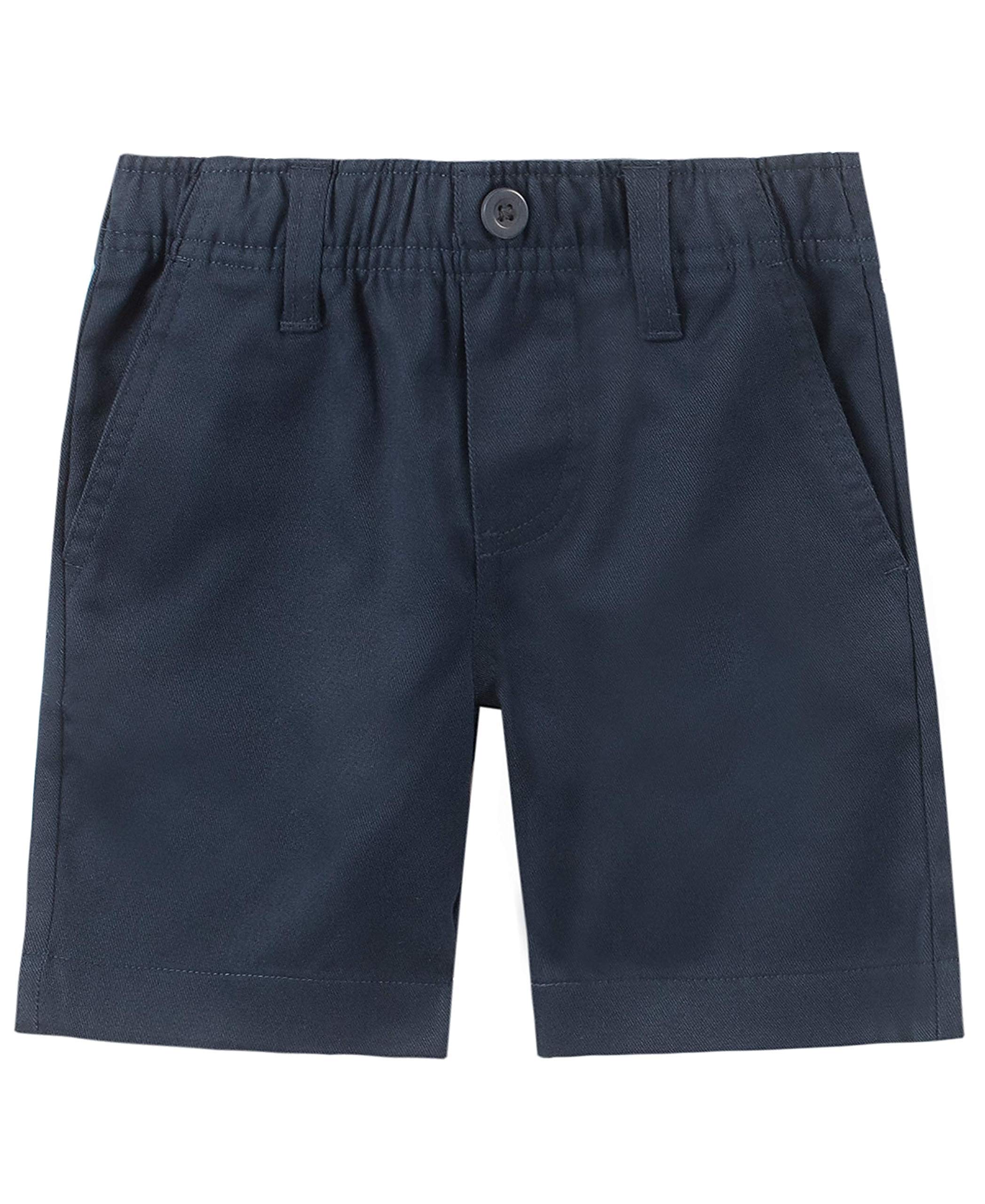 Nautica Boys' School Uniform Flat Front Twill Short