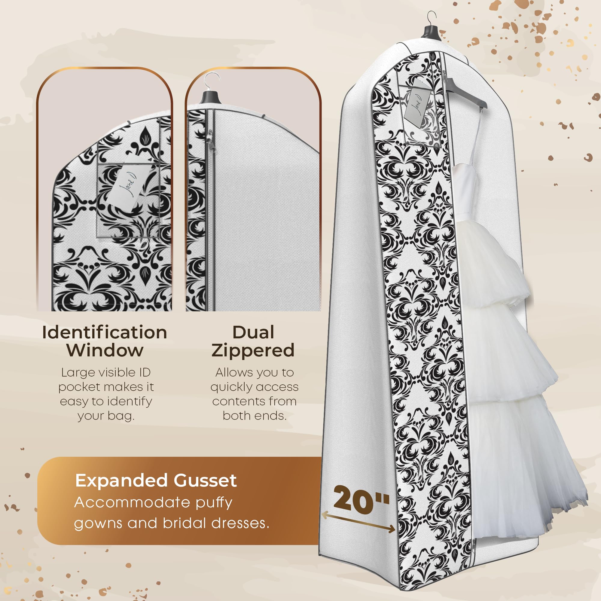formal dress bag Amazon.com: Your Bags Wedding Dress Garment Bag - Garment Bags for Travel &  Hanging Clothes or Storage