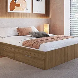 Cama Casal Queen com 4 Portas 160 Tókio Mel