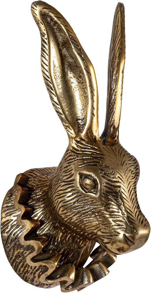 Amazon.com: Creative Co-Op Cast Aluminum Rabbit Head with Ruff