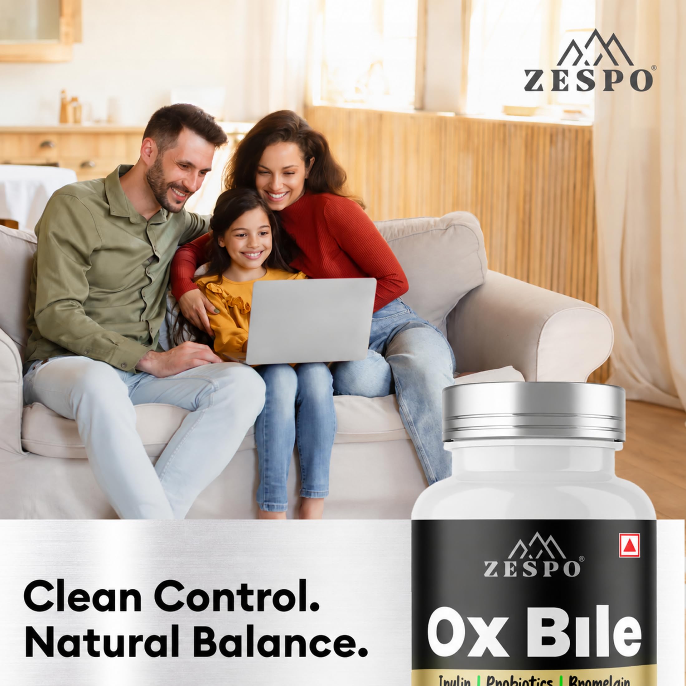 Zespo Ox Bile Supplement 1100mg with Inulin & Probiotics, 90 Capsules — Amazon image 6