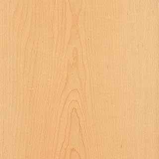 Wood-All Maple Wood Veneer Sheet, Plain Sliced/Flat Cut, 24x96, A Grade, 10 mil Peel and Stick PSA Backer