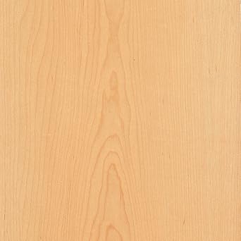Wood-All Maple Wood Veneer Sheet, Plain Sliced/Flat Cut, 24x96, A Grade, 10 mil Peel and Stick PSA Backer