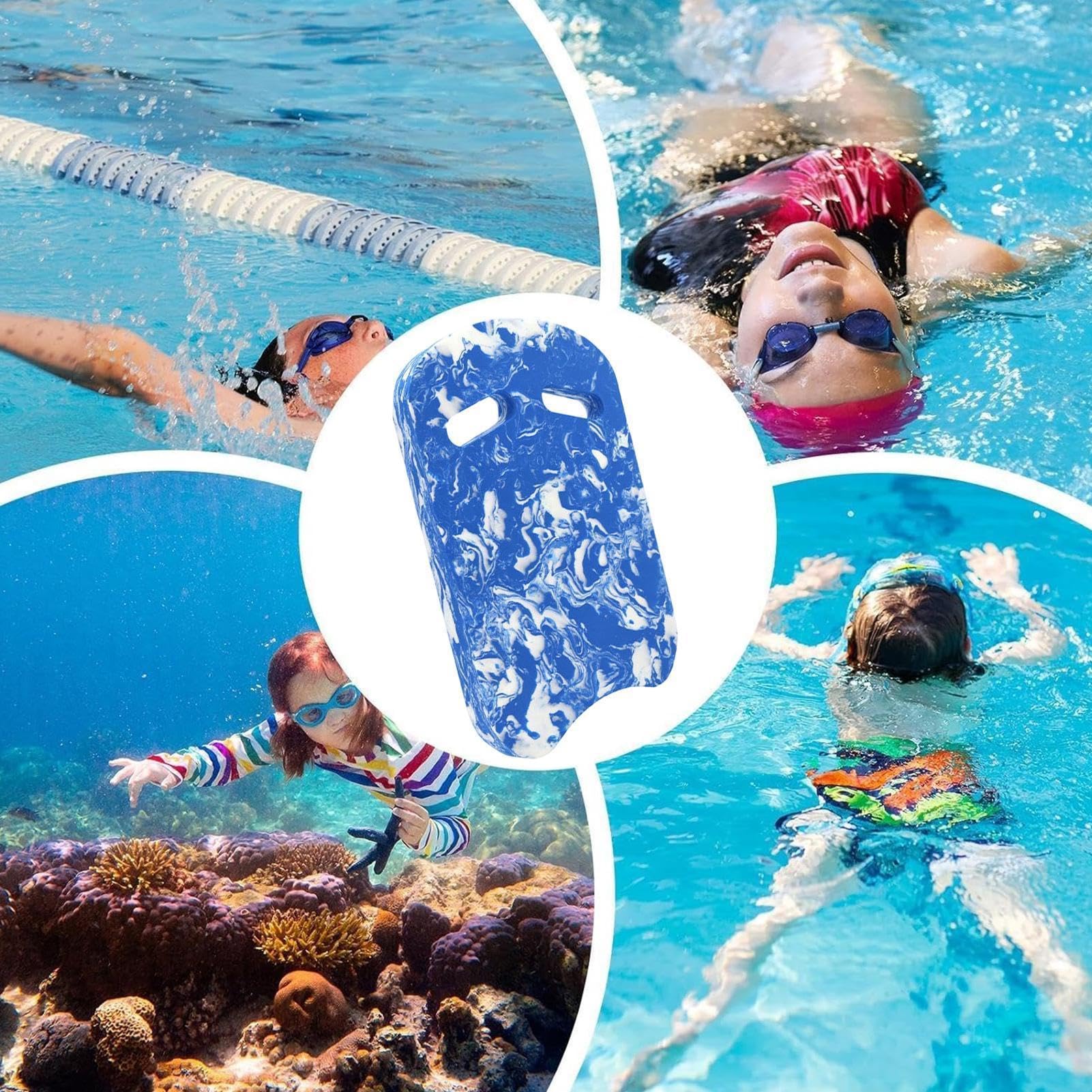 Deska do pływania dla dzieci | Pływający sprzęt treningowy do ćwiczeń, deska bezpieczeństwa, do basenu na otwartej wodzie Lap Lane Lake River School Fitness