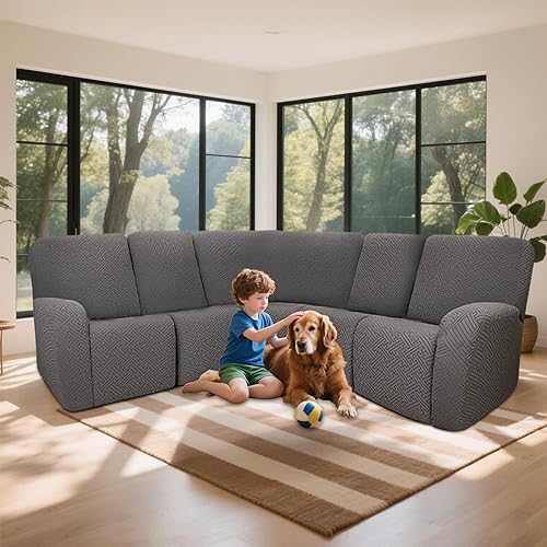 Miniatura 279 de Fundas 100% impermeables para sofá reclinable seccional, fundas para sofá reclinable en forma de L, funda para sofá seccional de esquina en forma de