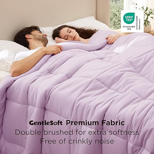 Vista 186 de Bedsure Relleno de edredón – Edredones acolchados de gran tamaño King, edredón para todas las estaciones, ropa de cama alternativa de plumón suave