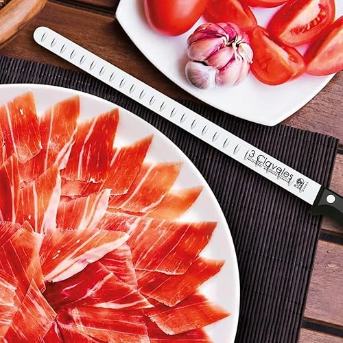 Miniatura 8 de 3 Claveles 00966 Schinkenmesser 11.4 in Wetzstahl und Schinkenabdeckung