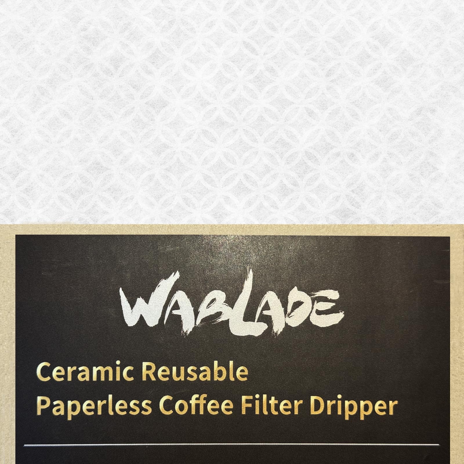 Wiederverwendbarer Kaffeefilter aus Keramik, papierlos, nachhaltig, hergestellt in Japan, Schwarz