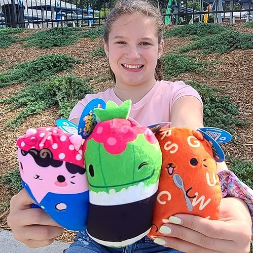 Miniatura 5 de Cats vs Pickles Chonk Pickle Maki - Peluche relleno de 6pulgadas Colecciónalos como mascotas de escritorio, juguetes para ansiedad o juguetes