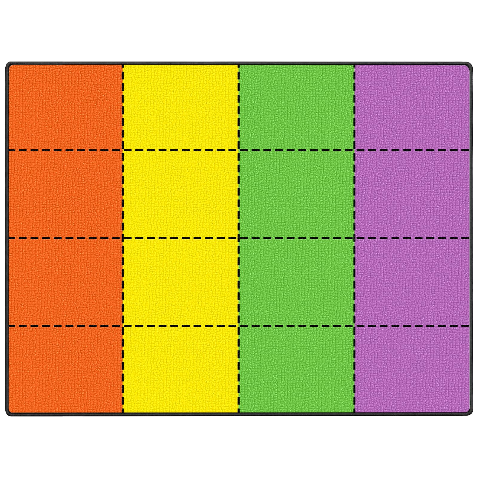 Grande tappeto per aula per bambini, 2,3 x 1,8 m, tappeto per aule elementari, USVintage16S