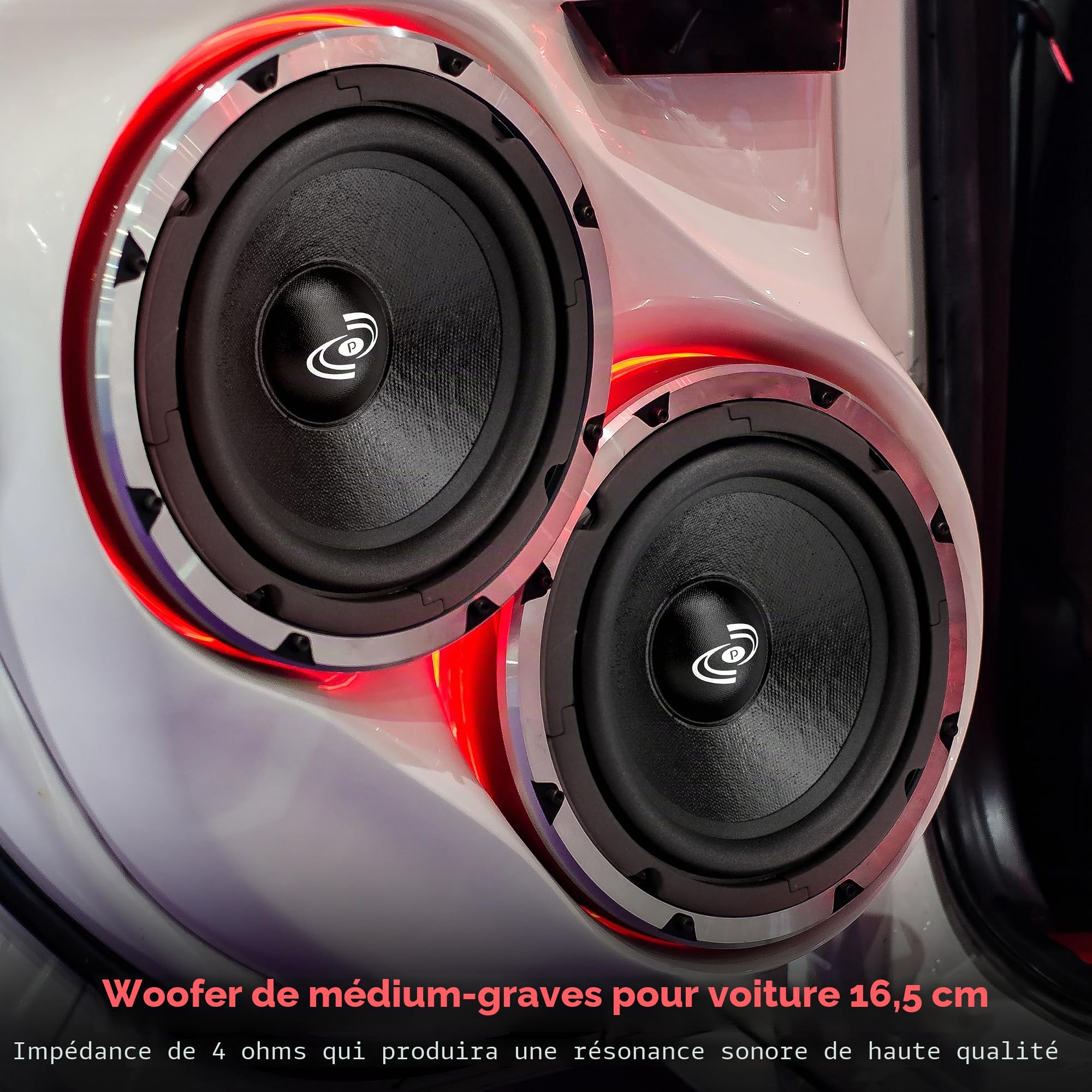 Pyle-Pro PDMW6 Lot de 2 haut-parleurs Driver 15 cm 8 Ohms