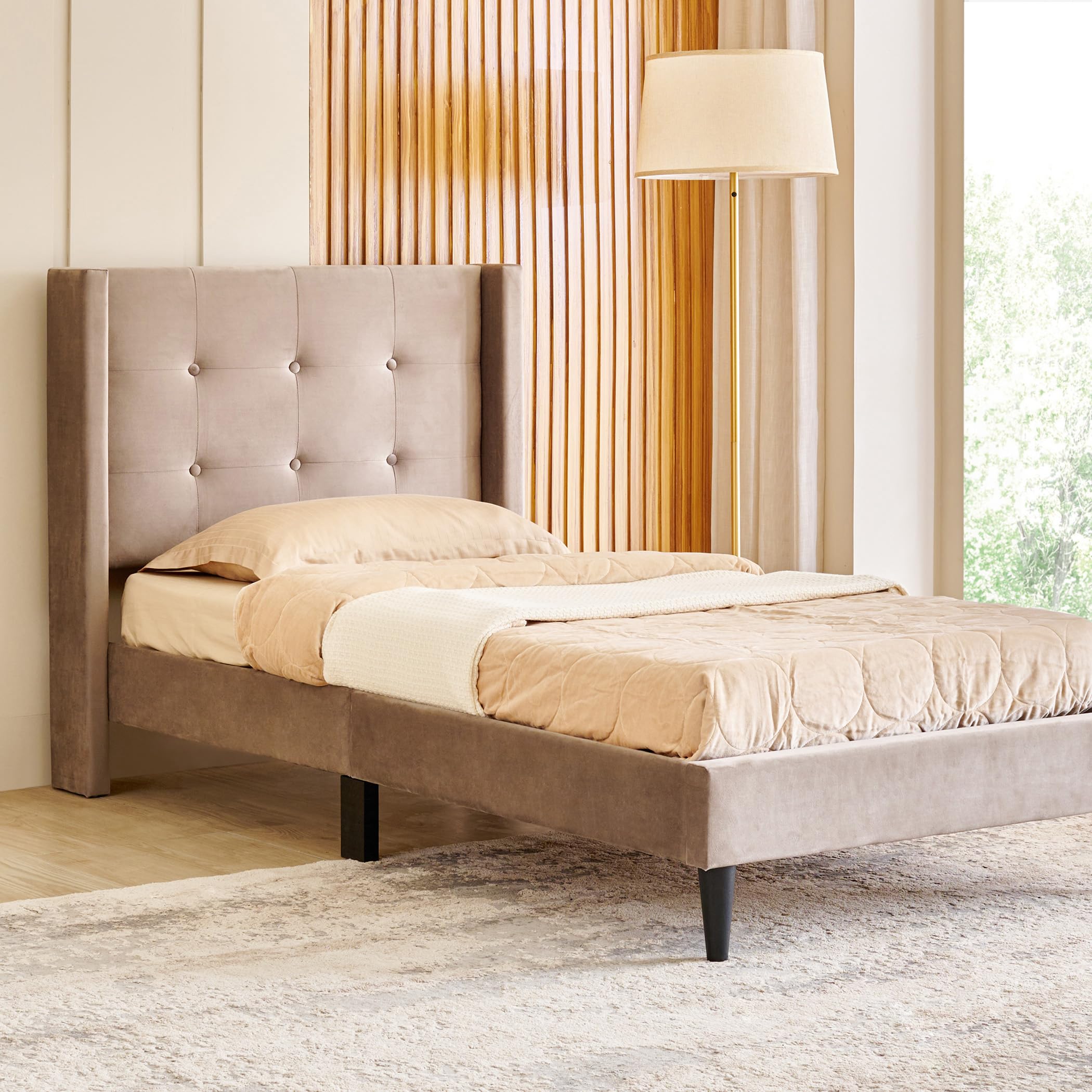 Home Centre | Helios Bravo Betty Single Bed | Engineered Wood | Brown | 1 Year Warranty